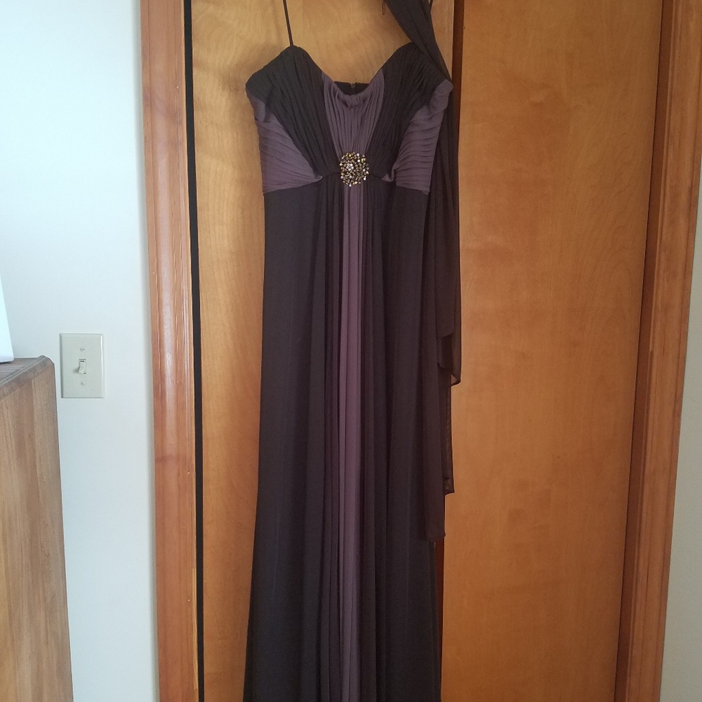 Gown with shawl